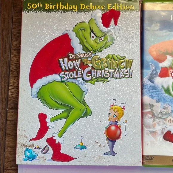 Dr. Seuss How the Grinch Stole Christmas! Deluxe Edition DVD set of 2! - Picture 2 of 6